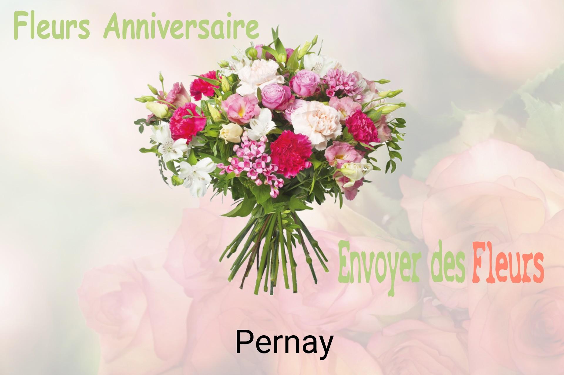 Bouquet de fleurs d’anniversaire livré à Pernay